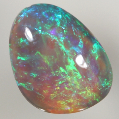 SOLID CRYSTAL OPAL Beautiful green fire, bright and crisp, transparent body